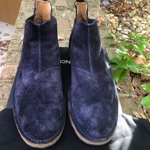 VINCE Sawyer Chelsea boot Navy Suede SZ 10